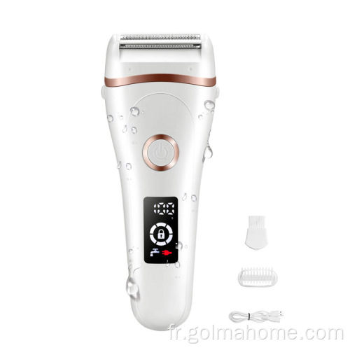 Nouveau Style Forme d&#39;oeuf 3D Épilateur de lame flottante Epilateur Soik-lisse Peau USB Outils de beauté pour le corps Voyage Companion Electric Shaver